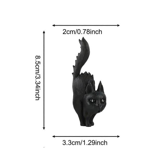 Halloween Miniatyr Heksestatue Ornament Samleobjekt