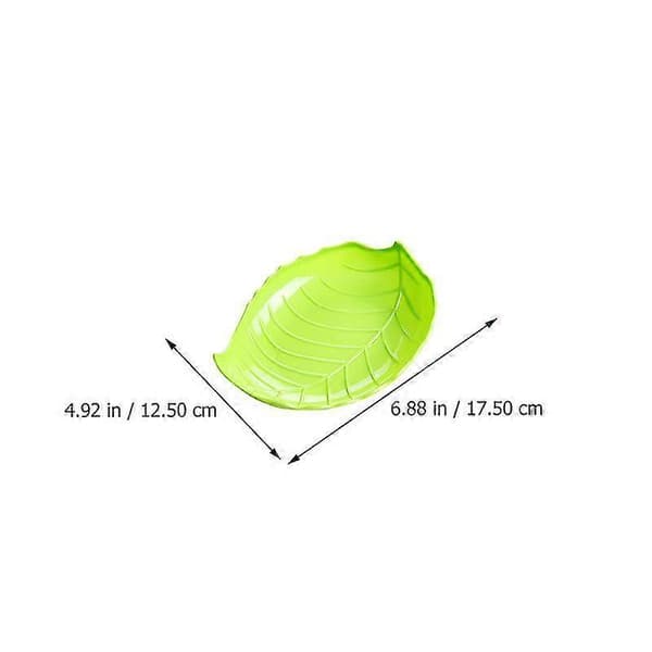 12 st bladformade fruktfat Hemmatallrikar Förvaringsfat (grön)[J]