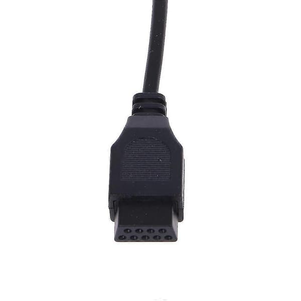 6-knaps kablet controller-gamepad til Mega Drive Megadrive Sega MD Genesis [jkw][J] Black