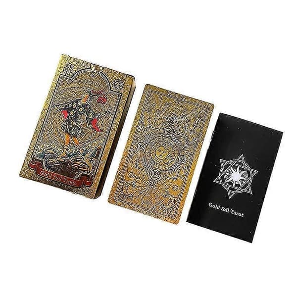 Kultafolio Vedenpitävä Tarot-kortti Käsikirja Lahja[J] One Size