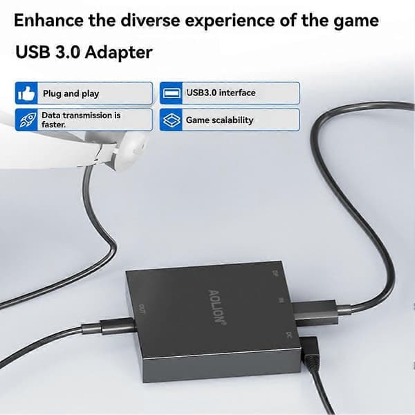 PC-adapter för PS VR2, datoradapter för PC-omvandlare för konsol för Steam VR-spel, tillbehör