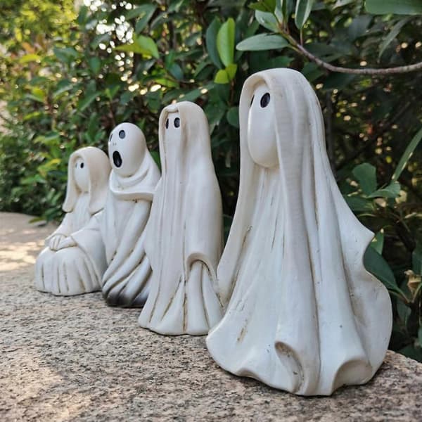 Spöklik Halloween Figur Prydnad Läskig Heminredning 2-Delars Set