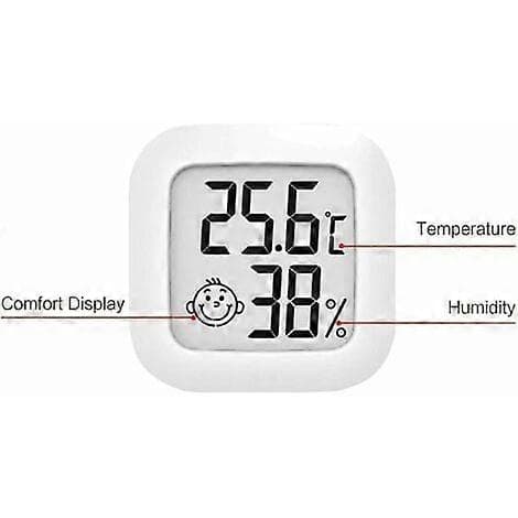 Mini digital inomhustermometer hygrometer hög precision temperatur och