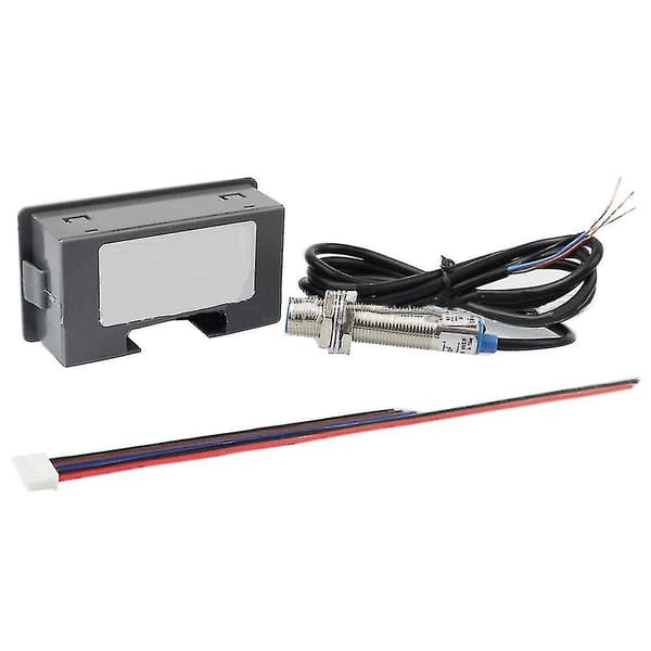 Digital LED Turteller RPM Speedometer + Hall Nærhetssensor Npn