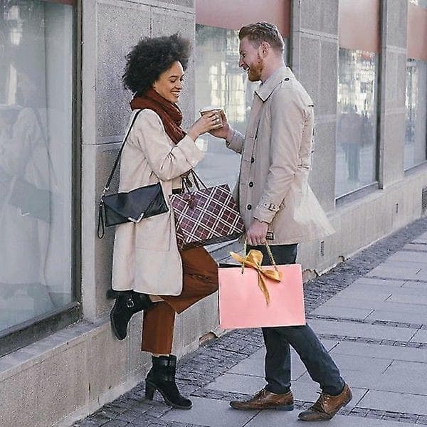Presentpåsar Papperspåse med stor kapacitet, 6 st presentförpackning [XR][J]