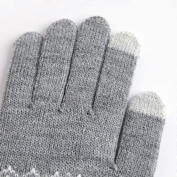 Handskar Vinter Dam - Pekskärm Varma Vinterstickade Handskar Vinterhandskar Foder Fodrade Stickade Herr Termiska Snöhandskar