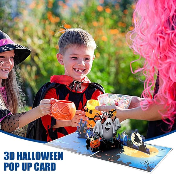 Halloween Spøgelse Citrus Pop-Up Kort (JJ)