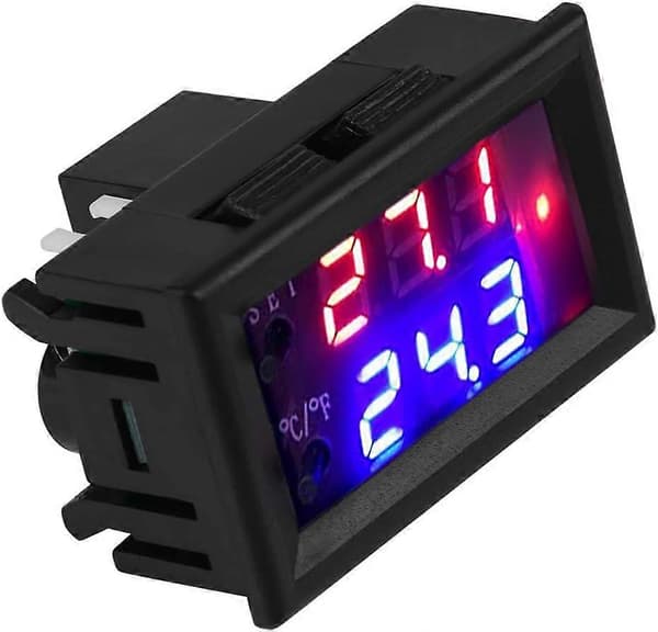 Digital Termostat 12V DC Temperaturregulator med Sensor, -50 til 110°C