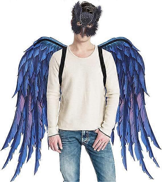 Halloween Mardi Gras Kostym Cosplay Uggla Drake Vingar för Vuxna