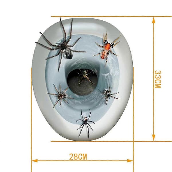 Halloween Edderkop Toilet Ornament Sæt