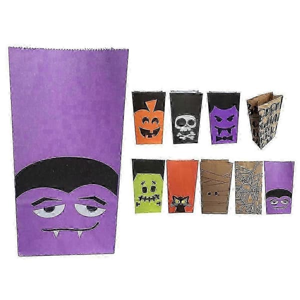 Halloween Godispåsar Kraftpapper för Presentförpackning 6st-inst[J]