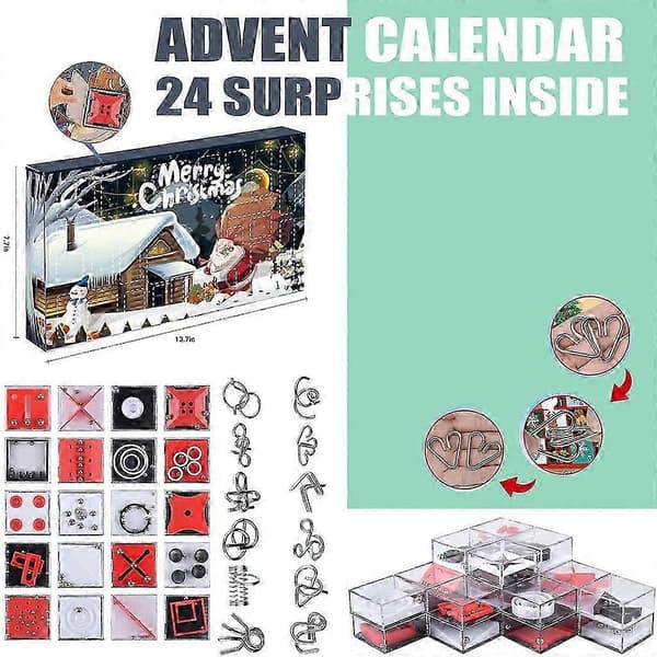 Julekalender Lekegaveeske Nedtelling Dekompresjonsleker for Barn[J] B