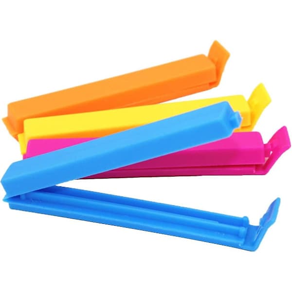50 stk. snacksposer, plastikposeklemmer, forseglingsklemmer til mad[J]