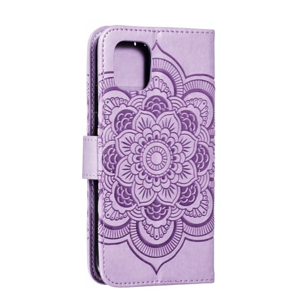 iPhone 11 - Sol Mandala Plånboksfodral - Lila Lila