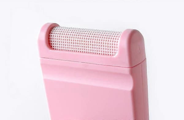 1 stk. bærbar manuell epilator, egnet for klesepilator (enkelt hode) (rosa) [XR][J]