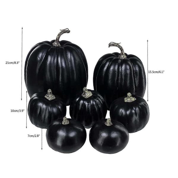 Guld Pumpa Dekorationsset för Halloween - 1 st