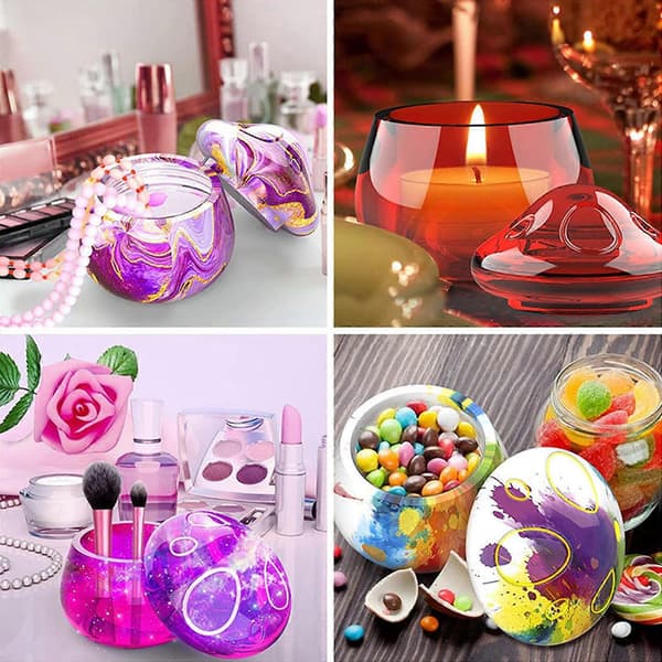 Soppformet DIY Krystall Epoxy Oppbevaringsboks Former Smykkegave til Etui Silikonformer Oppbevaringsboks Form Silikonmateriale[J] A