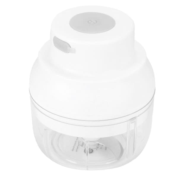 100 ml Mini USB Grønnsakskutter Elektrisk Hvitløksknuser Kjøkkentilbehør Hvit[J]