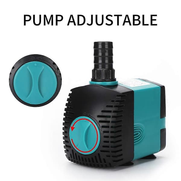 Vattentät dränkbar pump för fontäner, akvarier, dammar och hydroponik American specifications