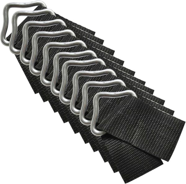 10-pack Trampolin Triangelspännen - V-ringar Triangelringar för Trampolinreparation[J]
