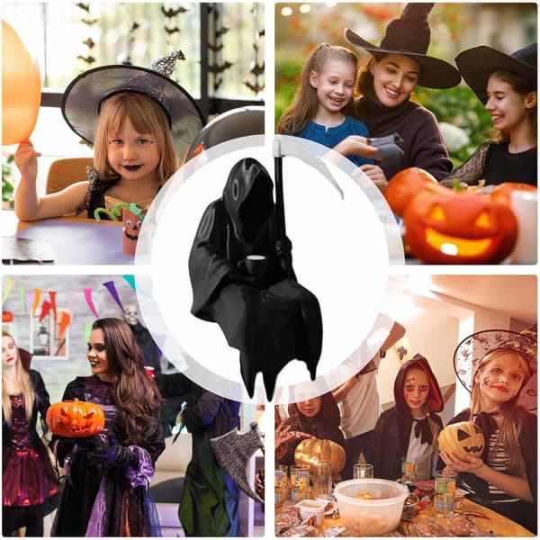 Skelett Halloween-dekoration som håller en kopp (JJ)