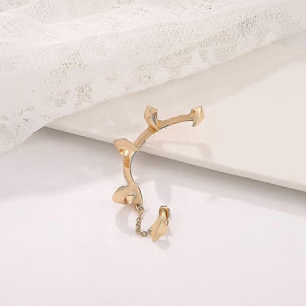 Modeøreringe Crawler Wrap Cuffs Øreringe Halloween Festdekoration Ørering[J] White K