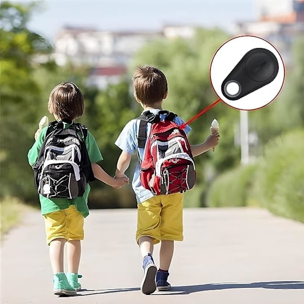 Multifunktionel Bluetooth Nøglefinder, Smart Nøglering, Item Tracker Kompatibel med iOS/Android, Anti-Tabt Nøgle, Sort