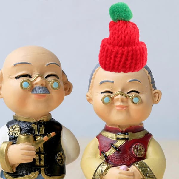 Julestrikket lue skjerf minilue for håndverk med 6 stk DIY-pynt