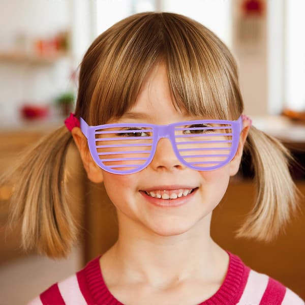 Shutter Shades Briller Plast Shutter Shades til Klub Cosplay 24 Stk[J]