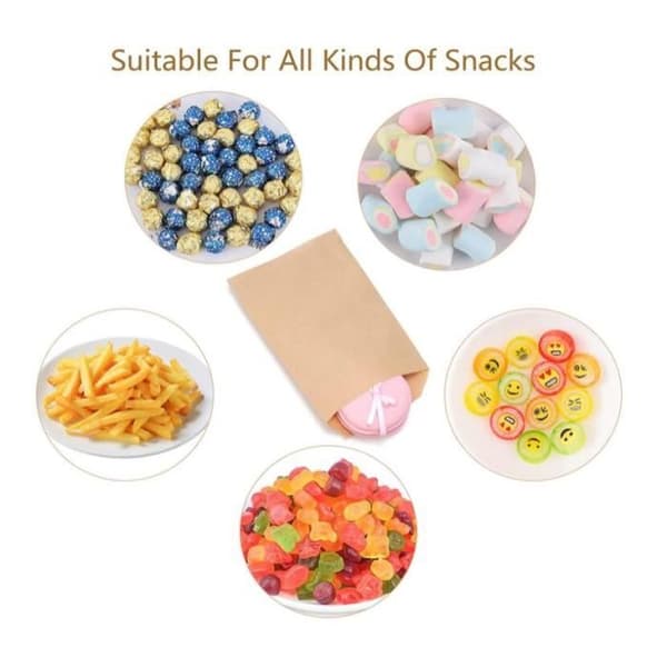 Kraftpapirposer - Uspesifisert - 150 stk - 6*10 cm - Slitesterke - Multifunksjonelle Kraft