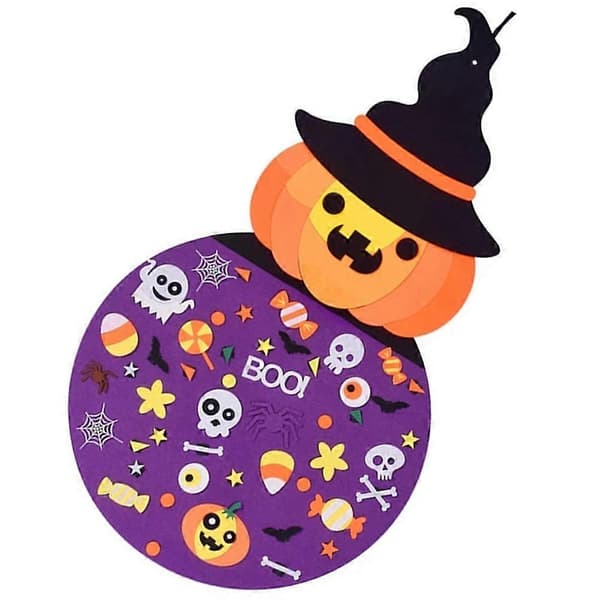 Halloween Græskar Ornamenter Sæt til Børn 95X55cm Lilla