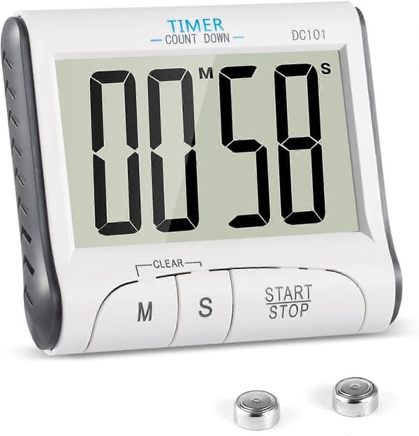 Køkkentimer, Elektronisk Magnetisk Digital Køkkentimer 24H Digital Timer med[J]