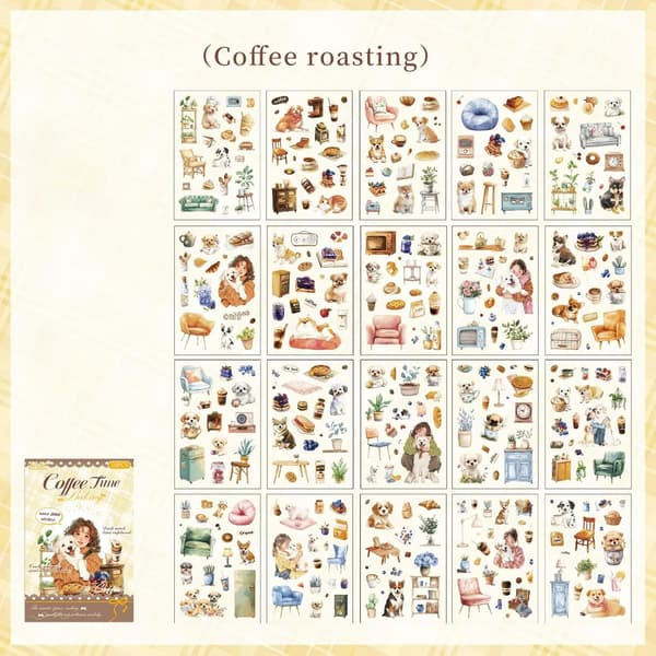 Scrapbooking-klistremerker, vanntette scrapbooking-rekvisita (J)