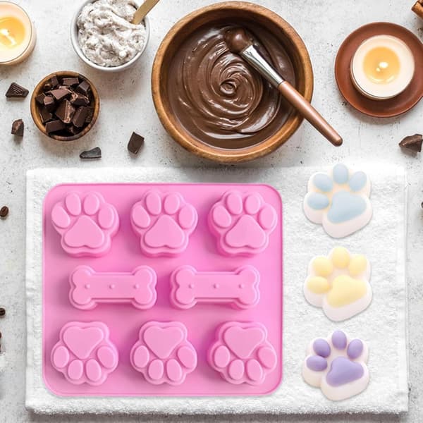 Silikone chokoladeforme – Nem frigørelse – 3D-former (kattepote og ben) (J)