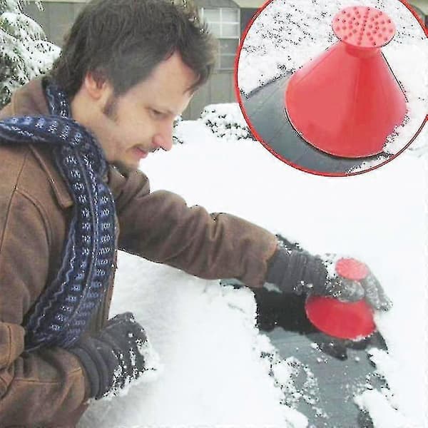 EVAGO Puhdistusauto Magic Snow Remover Jääraappa Auton Ikkunan Tuulilasin Jääraappa Red