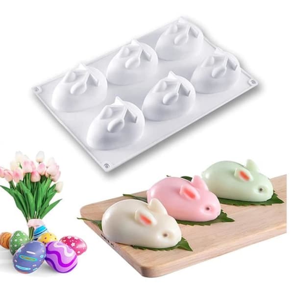 Kakeform - Silikon - Kaninform - Non-stick - Tåler oppvaskmaskin