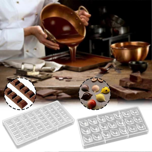 3D Polykarbonat Chokladform Kök Bakverktyg för Hemlagat[J] PC26
