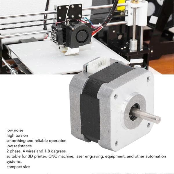 For Nema 17 Stepper Motor 2 Phase 4 Leads 1.8 Degrees High Torque Low Resistance Quiet 3D Printer Stepper Motor[J]