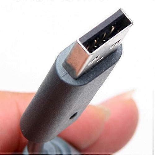 2-pak Erstatnings Dongle USB Breakaway Kabel til Xbox 360 Kablede Controllere - Mørkegrå