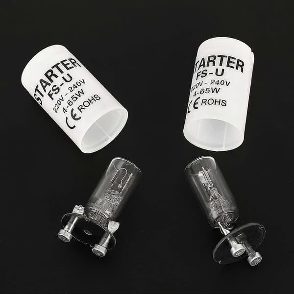 12-pakning lysrørstartere 4-65W 200-250V LED-starter for LED-lysrør Starter for lysrør Neon T