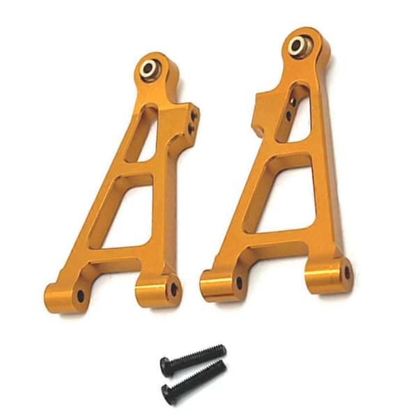 Til 1/16 RC Bil Opgraderingsdele Front Hem Arm Kit Guld[J]