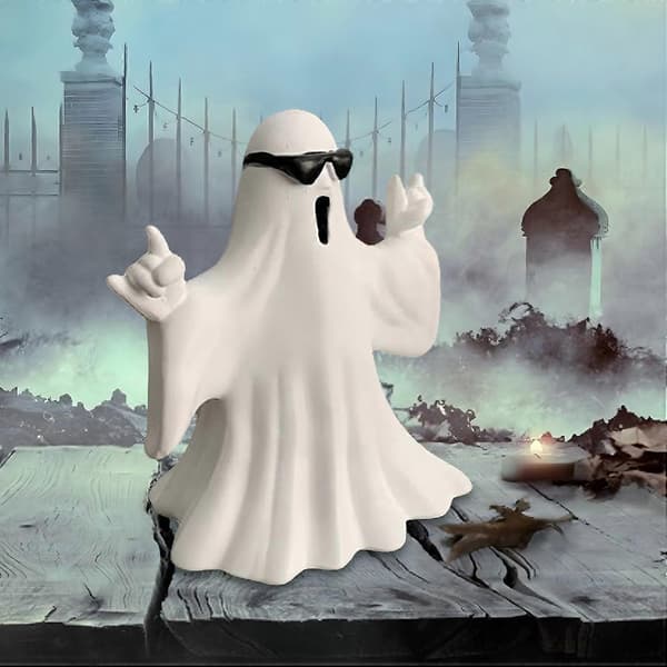 Skummel Spøkelsesfigur Samleobjekt Ornament Hjemmedekorasjon