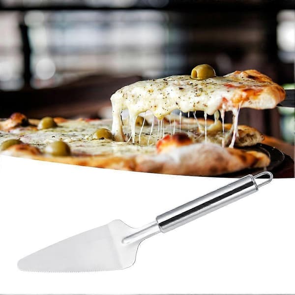 2 st multifunktionell triangulär pizzaskärare spade spatel kökstillbehör rostfritt stål [XR][J]