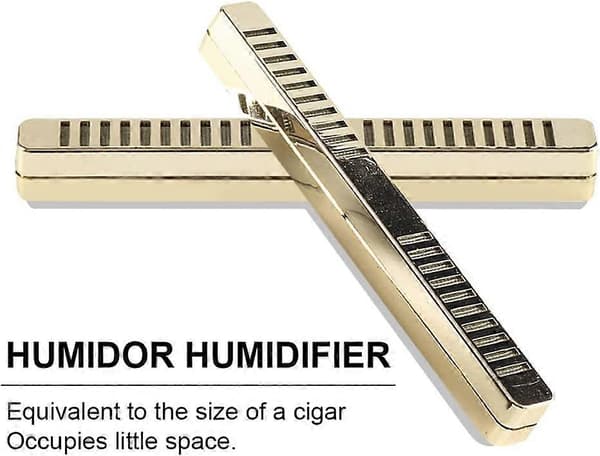 Cigar Luftfugter 3-delt Sæt 160mm Sort Guld Sølv