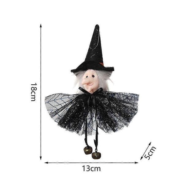 Børne Halloween Spøgelse Heks Kat Vedhæng Sæt - 4 stk