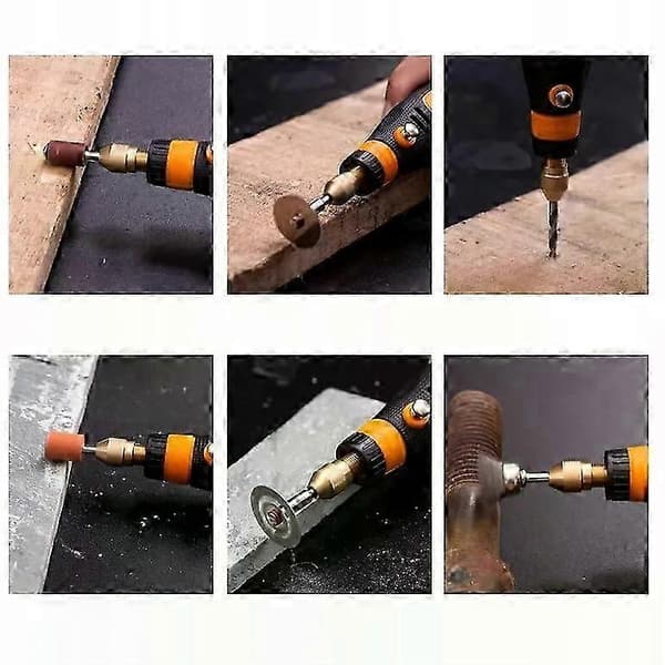 46-delars mini Dremel multifunktionsverktyg USB-batteridrivet roterande multiverktyg
