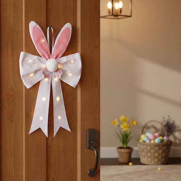 Døre og vinduer: Påskehareøre hængende ornament med lys[J] Rabbit Ears Ornament