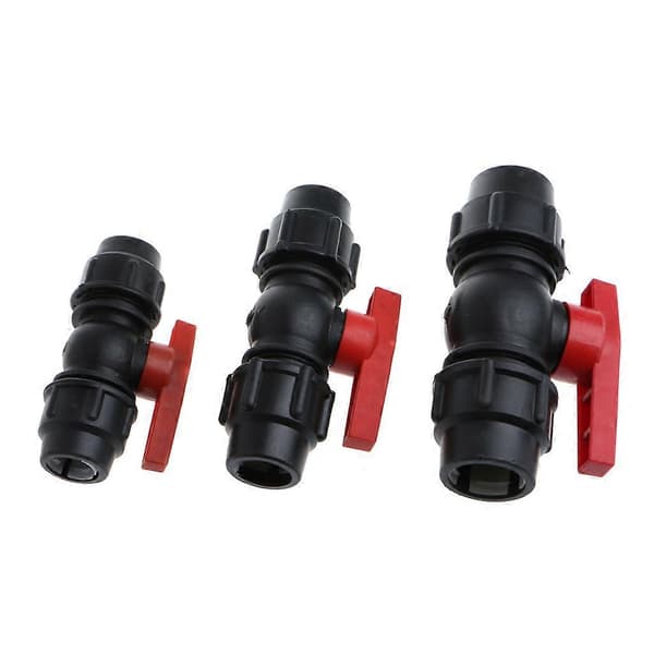 PE 20mm-30mm Vandrørs Hurtigkoblingsventil Konnektor