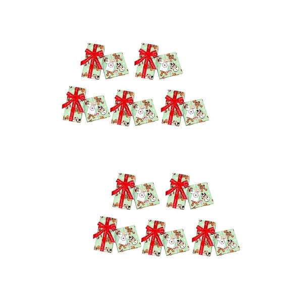 Julklappspapper Presentpåsar för julfest Presentinslagning 10 st[J]