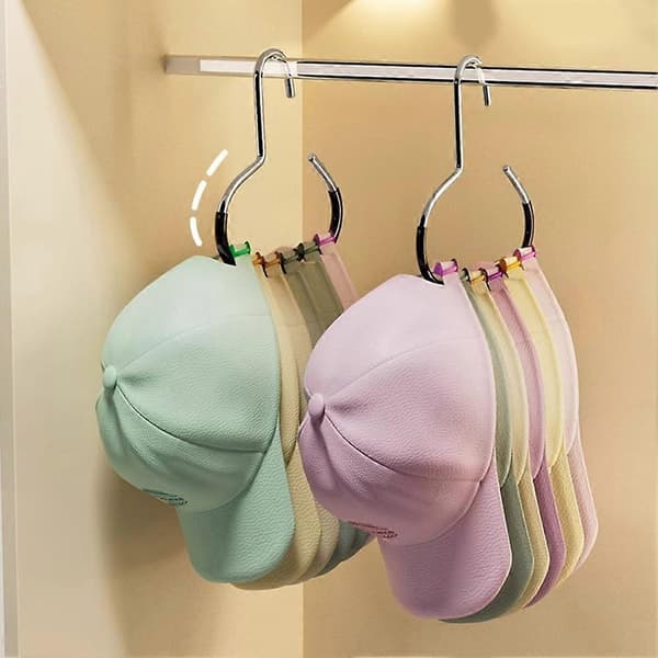 Hat Display Rack Anti Slip Storage Rack for Bag Clothes[J] White
